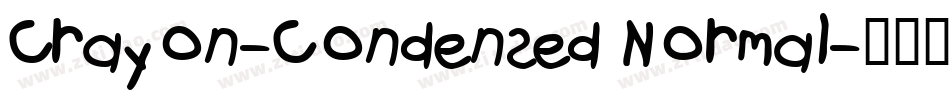 Crayon-Condensed Normal字体转换